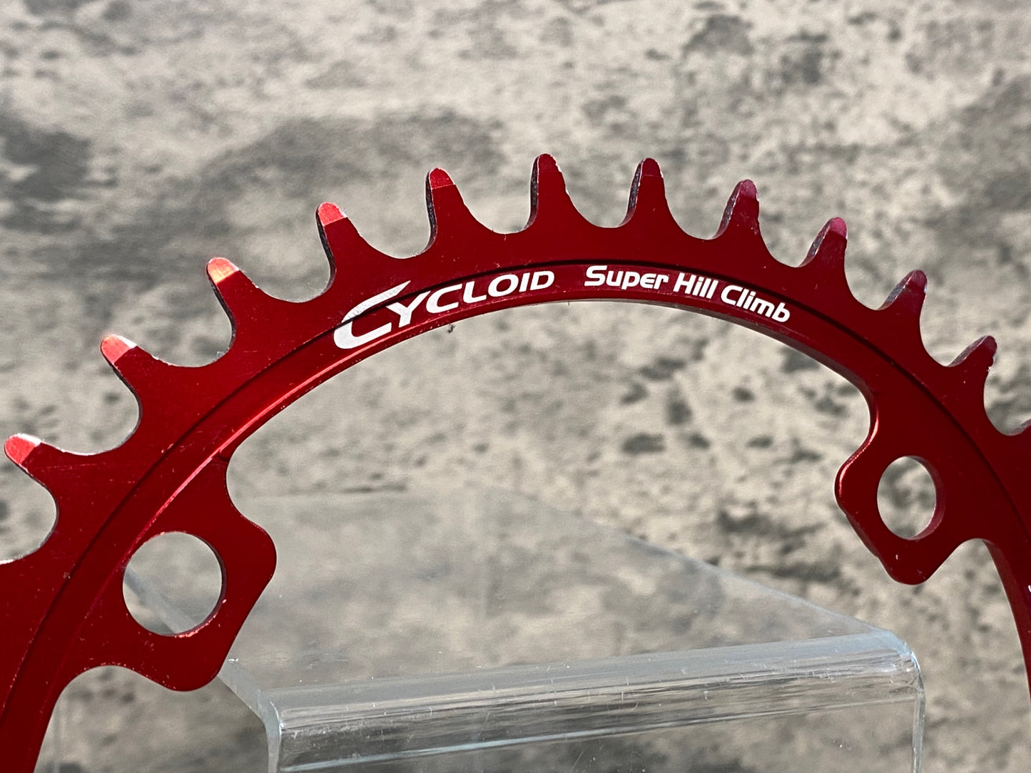 IR676 スギノ SUGINO CYCLOID CY4-SHC Super Hill Climb チェーンリング 赤 36T 楕円