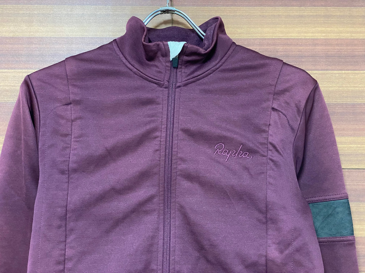 IB748 ラファ Rapha WINTER JERSEY 長袖 サイクルジャケット 長袖 Ｍ えんじ色 ※ほつれ小