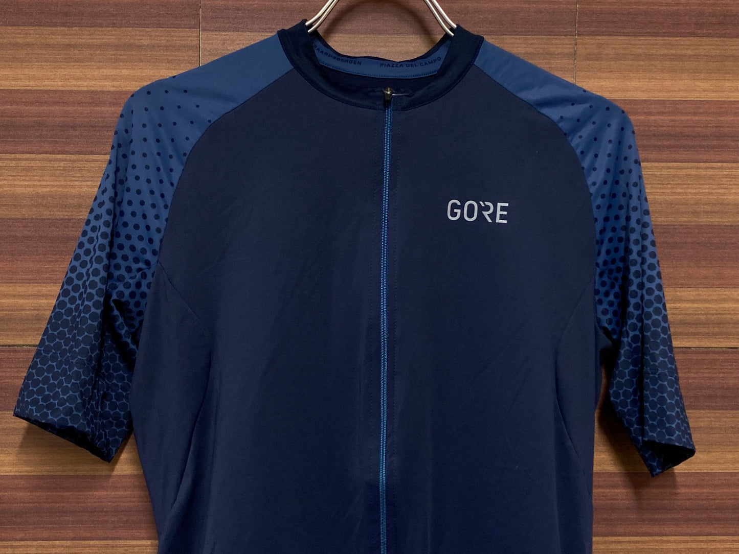 IN389 ゴアバイクウェア GORE BIKE WEAR 半袖サイクルジャージ 紺 ASIA L FABIAN CANCELLARA