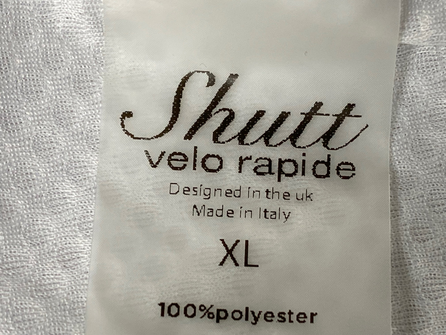 IO552 Shutt velo rapide 半袖 サイクルジャージ 白 XL