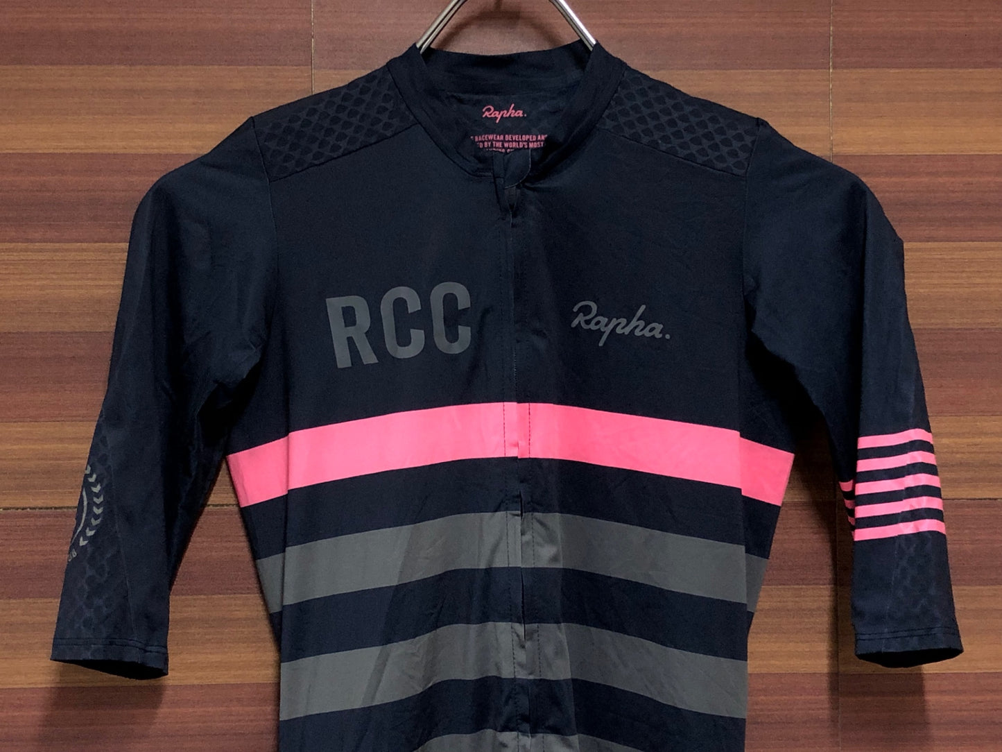 IL659 ラファ Rapha RCC PRO TEAM AERO JERSEY 半袖 サイクルジャージ 紺 グレー ピンク XS