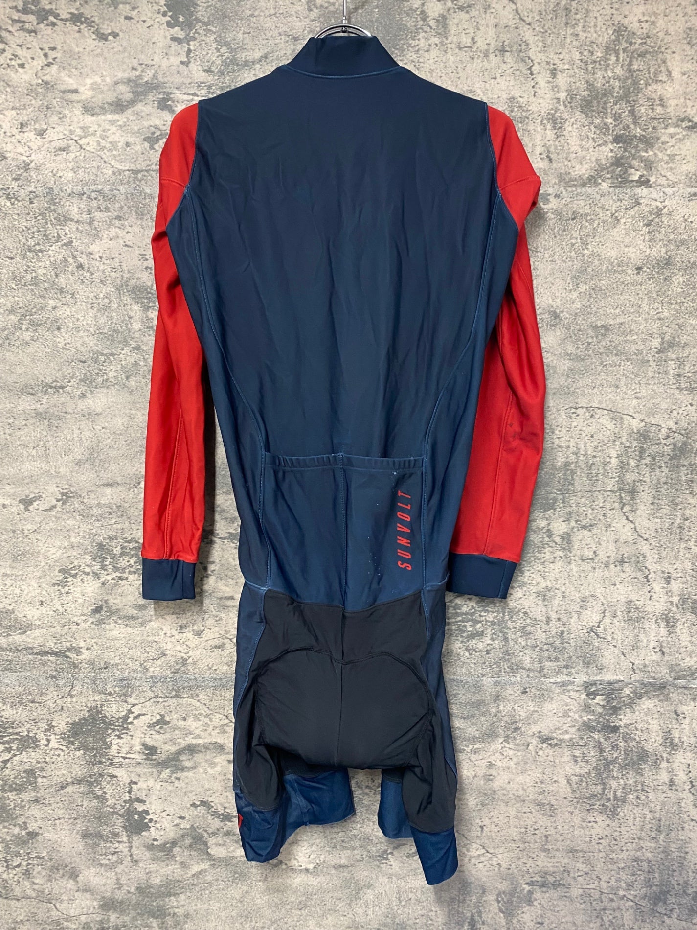 IY544 サンボルト SUNVOLT 長袖 ワンピース セパレート 裏起毛 紺 M