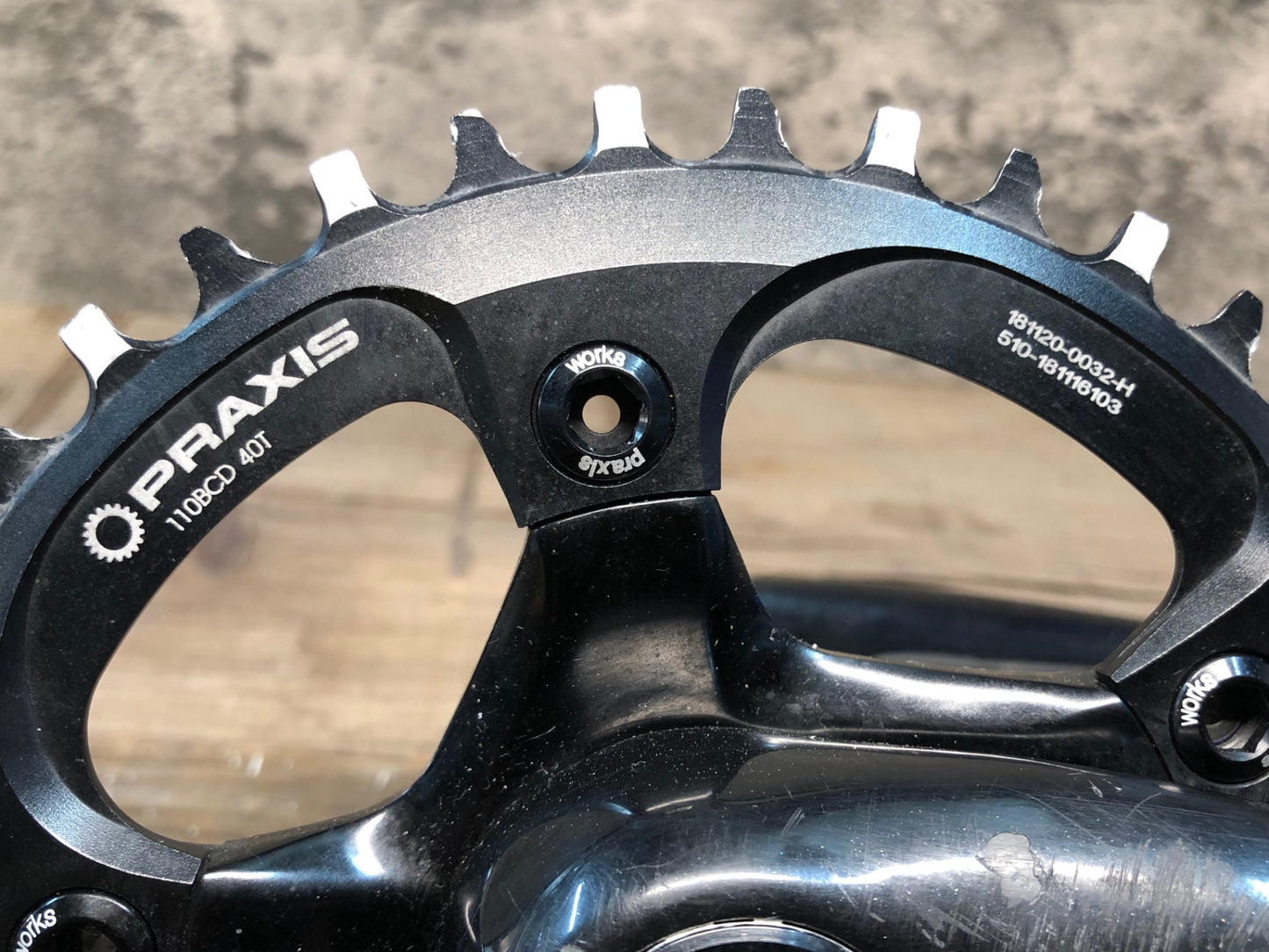 IN700 スペシャライズド SPECIALIZED S-WORKS POWER カーボン クランクセット 170mm PRAXIS 40T ナローワイド 動作確認済