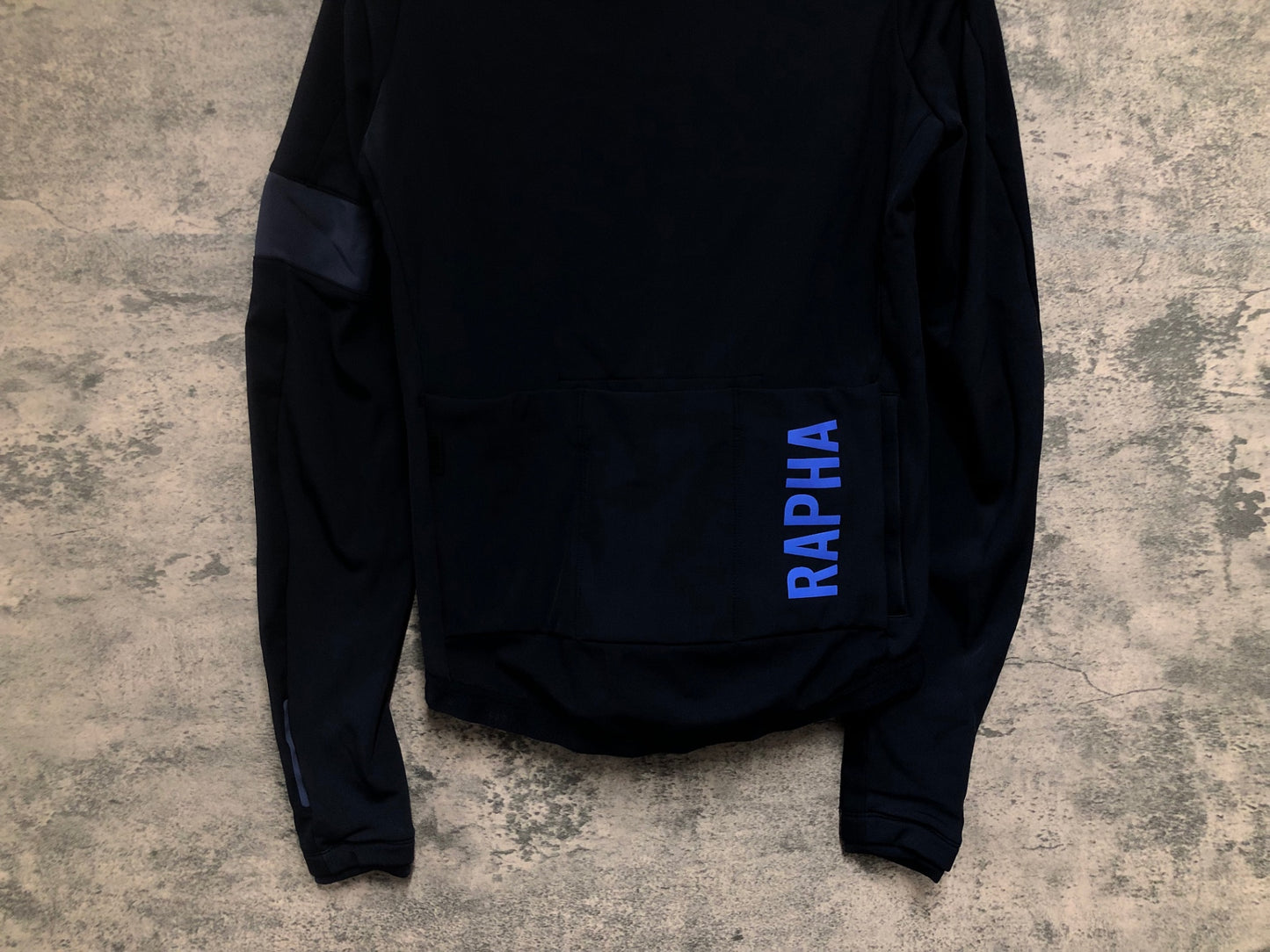 IV515 ラファ Rapha PRO TEAM TRAINING JACKET 長袖 サイクルジャケット 黒 S 裏起毛