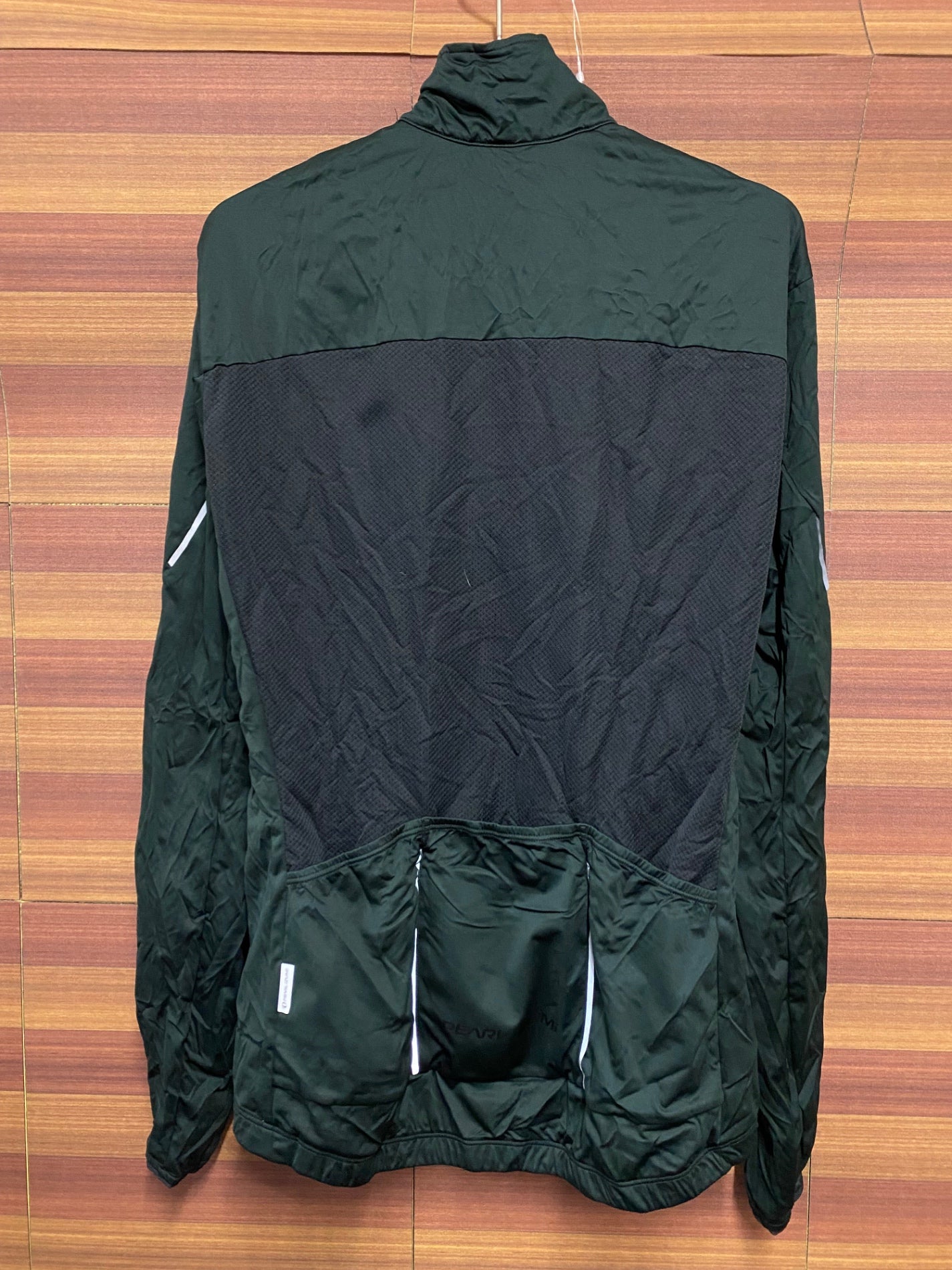 IP912 パールイズミ PEARL iZUMi 長袖 サイクルジャージ 黒 深緑 L 防風