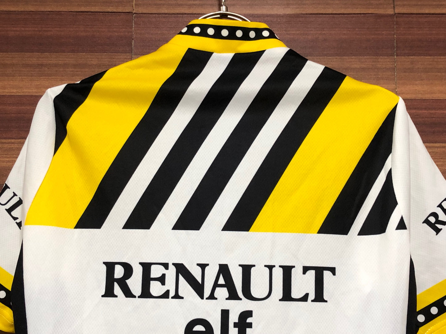 IO173 アソス assos Renault Elf 1/4 Zip Short Sleeve Cycling Jersey Bike Limited Edition 半袖 サイクルジャージ 白 黄 黒 S ハーフジップ