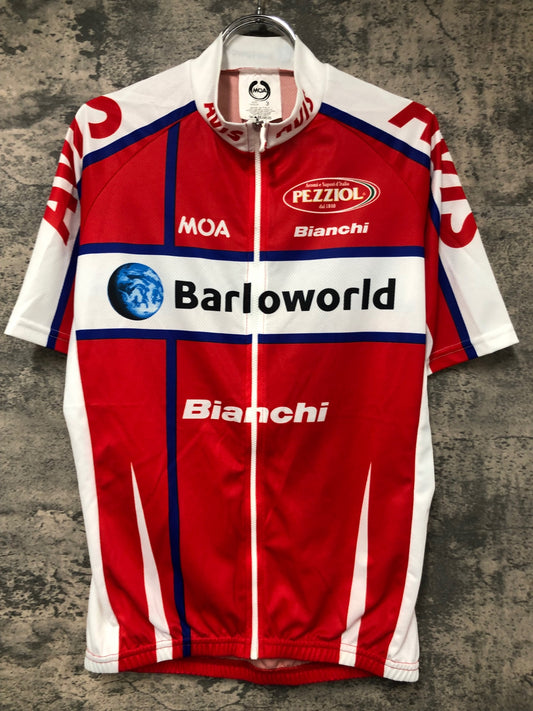 IW330 モア MOA 半袖 サイクルジャージ ビアンキ サイズ3 赤白