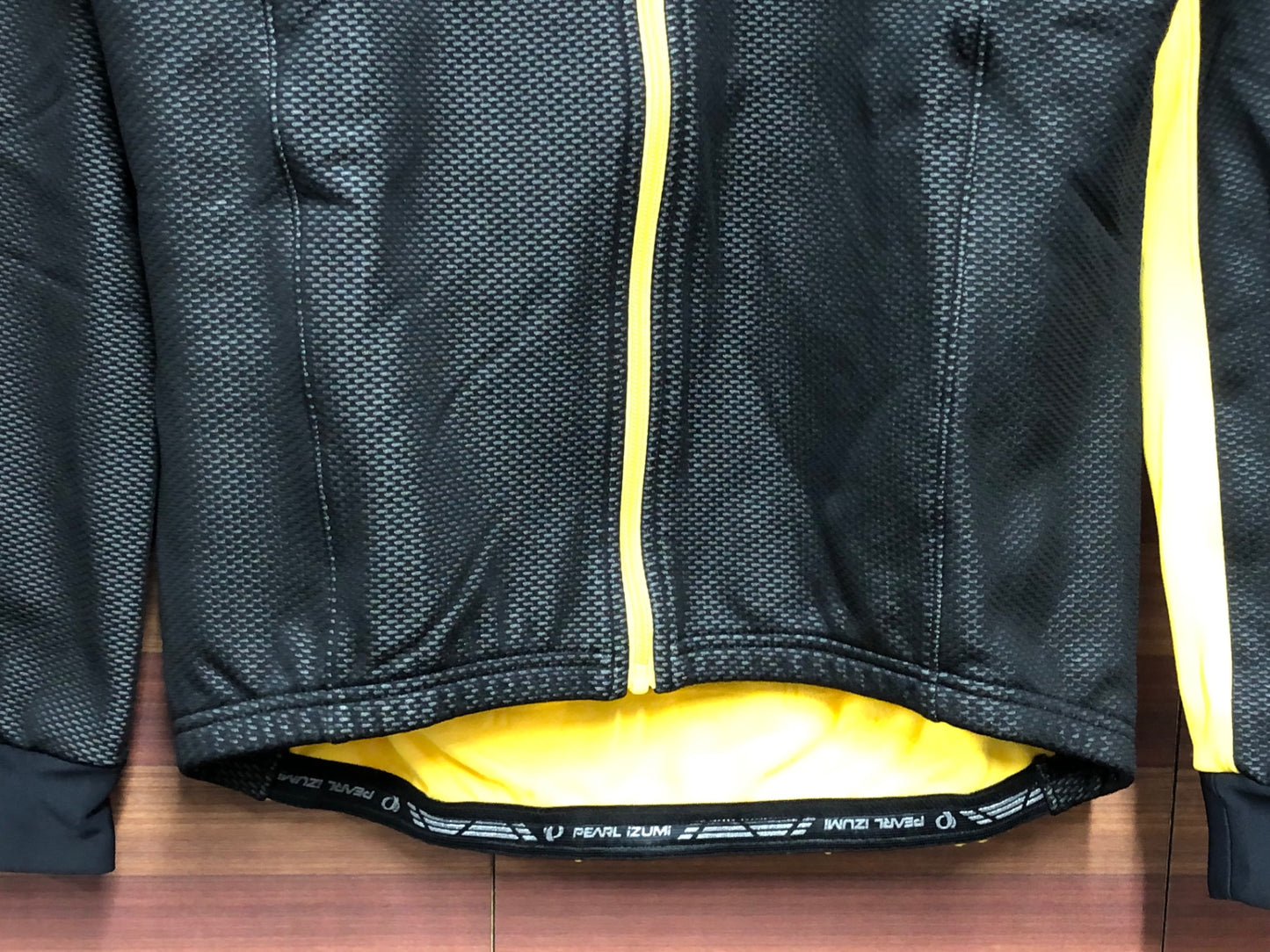 IN030 パールイズミ PEARL iZUMi 長袖 サイクルジャケット 裏起毛 黒黄 L