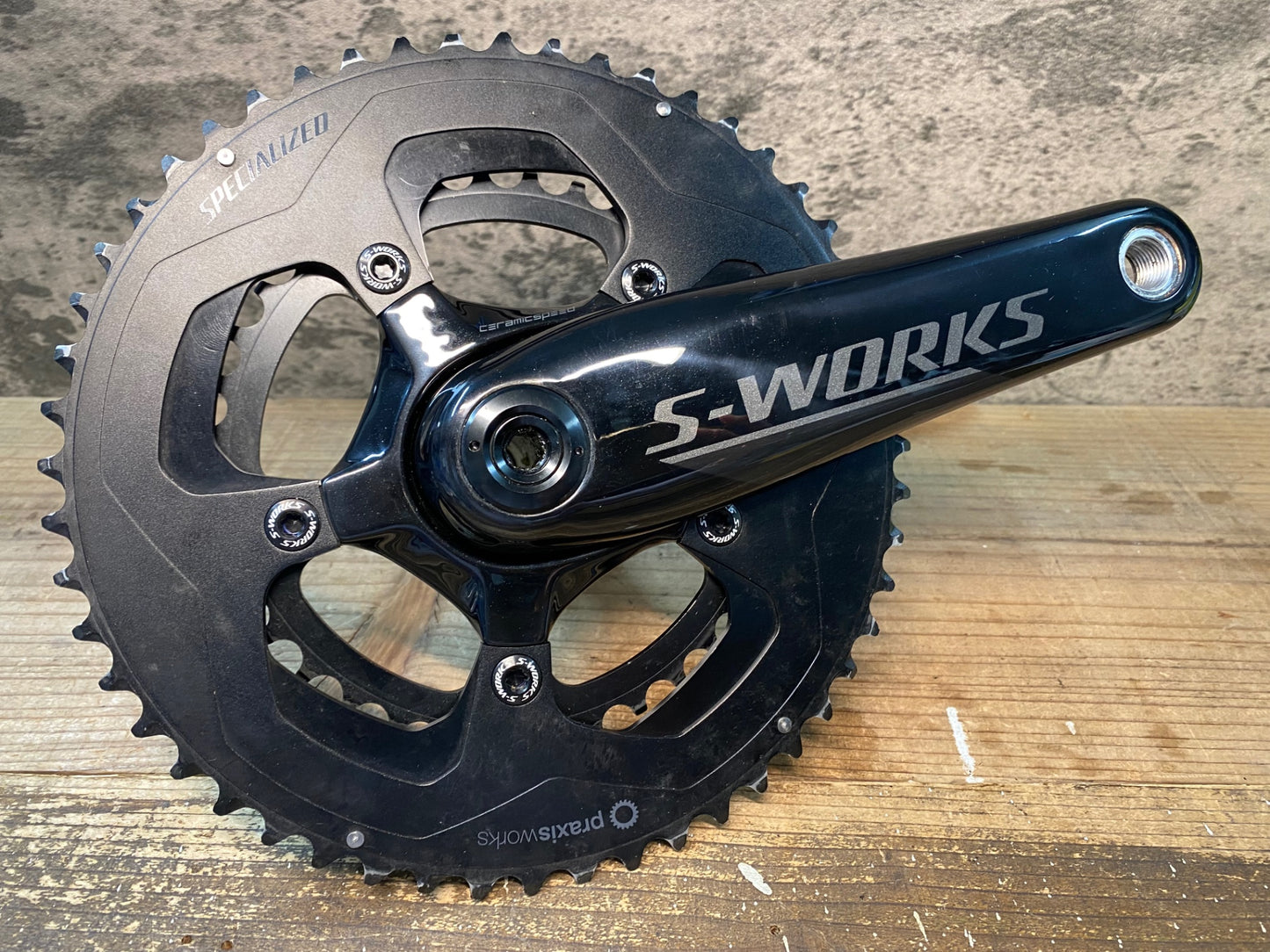 IW411 スペシャライズド SPECIALIZED S-WORKS POWER 両足パワーメーター カーボン クランクセット 170mm 52/36T 接続確認済