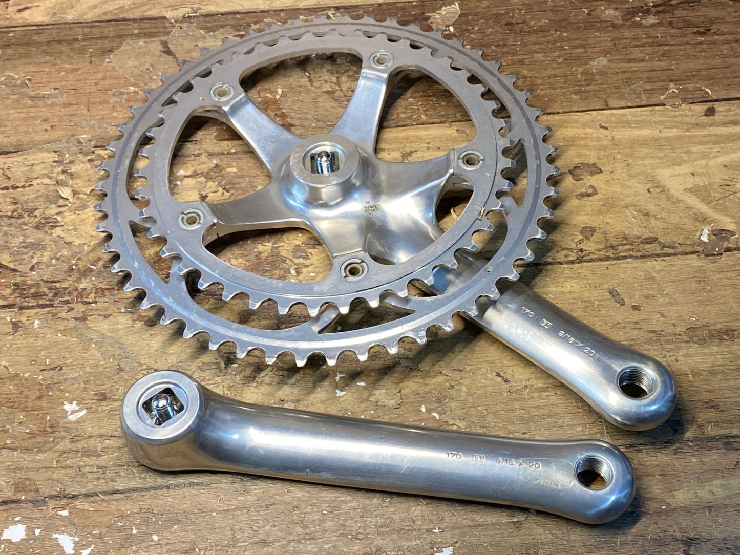 HZ119 カンパニョーロ CAMPAGNOLO Cレコ クランクセット 52-42T 170mm