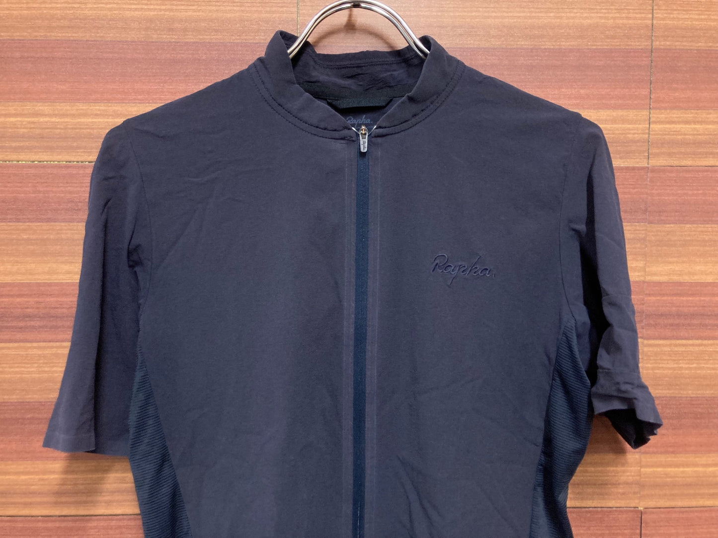 ID566 ラファ Rapha SILK FLYWEIGHT JERSEY 半袖 サイクルジャージ 紺 S