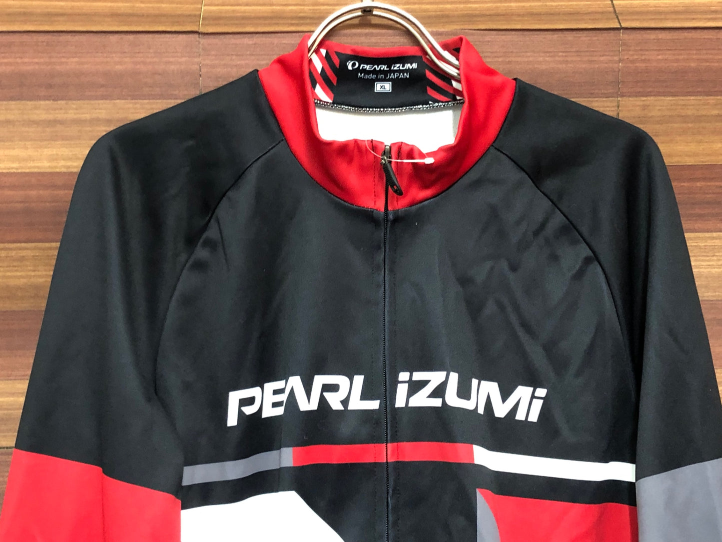 IQ847 パールイズミ PEARL iZUMi 長袖 サイクルジャージ 黒 白 XL 裏起毛