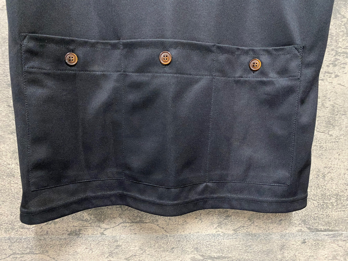 JC279 カペルミュール KAPELMUUR 半袖 サイクルジャージ 黒 L ハーフジップ