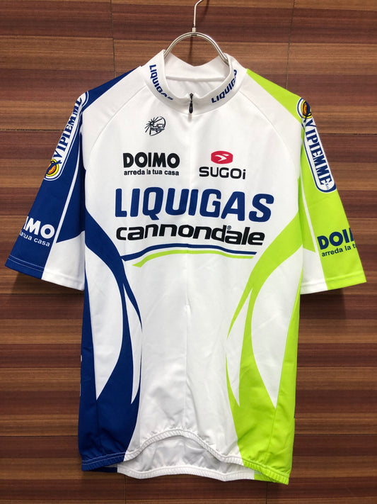 IP655 スゴイ SUGOI LIQUIGAS 半袖 サイクルジャージ 白 XLサイズ