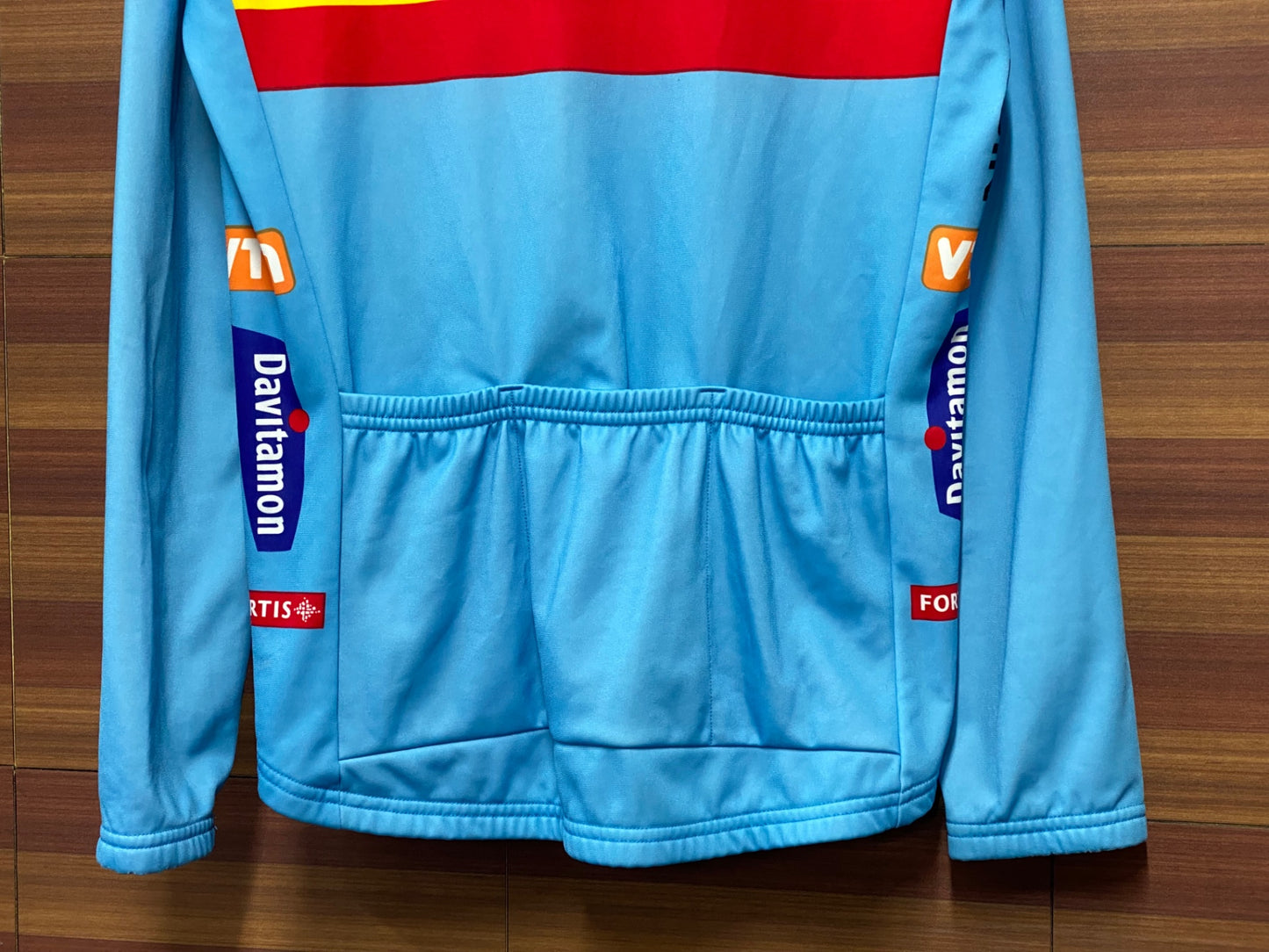 IT847 ビオレーサー BIORACER 長袖 サイクルジャージ 水色 S 裏起毛