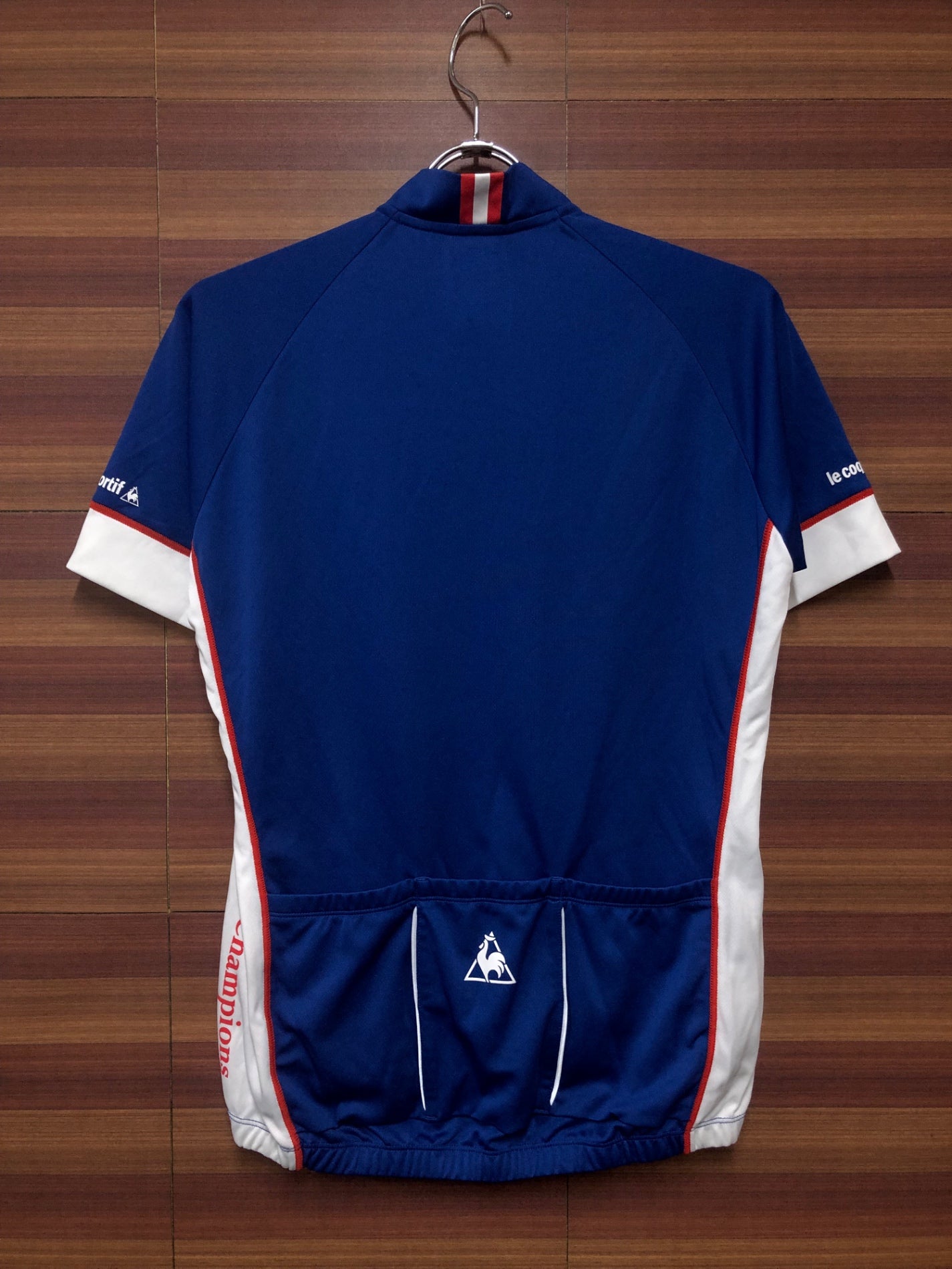 IF135 ルコックスポルティフ le coq sportif 半袖 サイクルジャージ 青 L