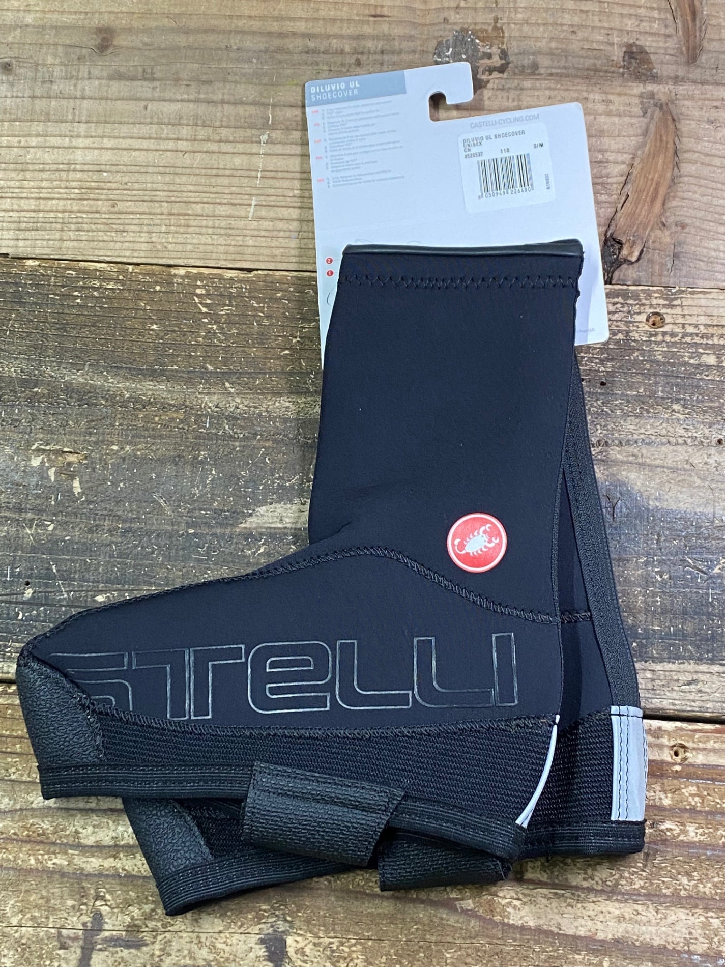 IV959 カステリ CASTELLI DILUVIO シューズカバー 黒 S/M