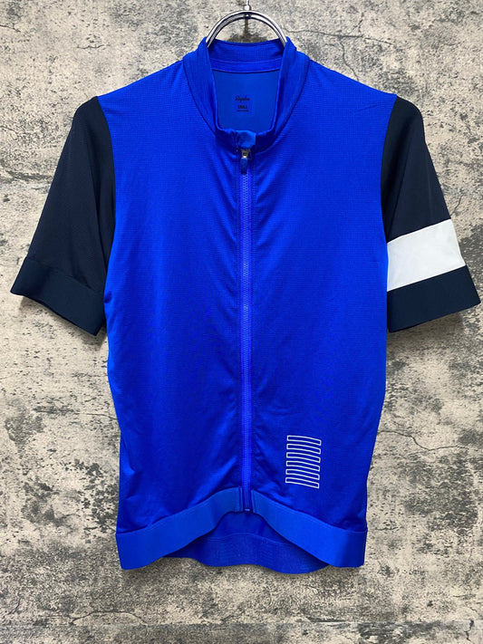 IW266 ラファ Rapha PRO TEAM TRAINING JERSEY 半袖 サイクルジャージ S 青
