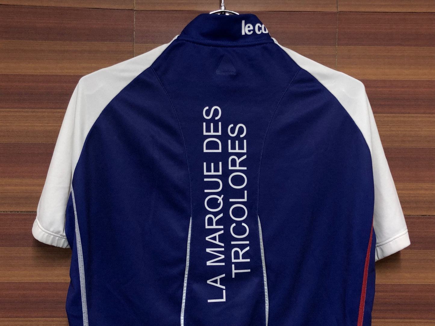 IN125 ルコックスポルティフ le coq sportif 半袖 サイクルジャージ 青 L FRANCAIS