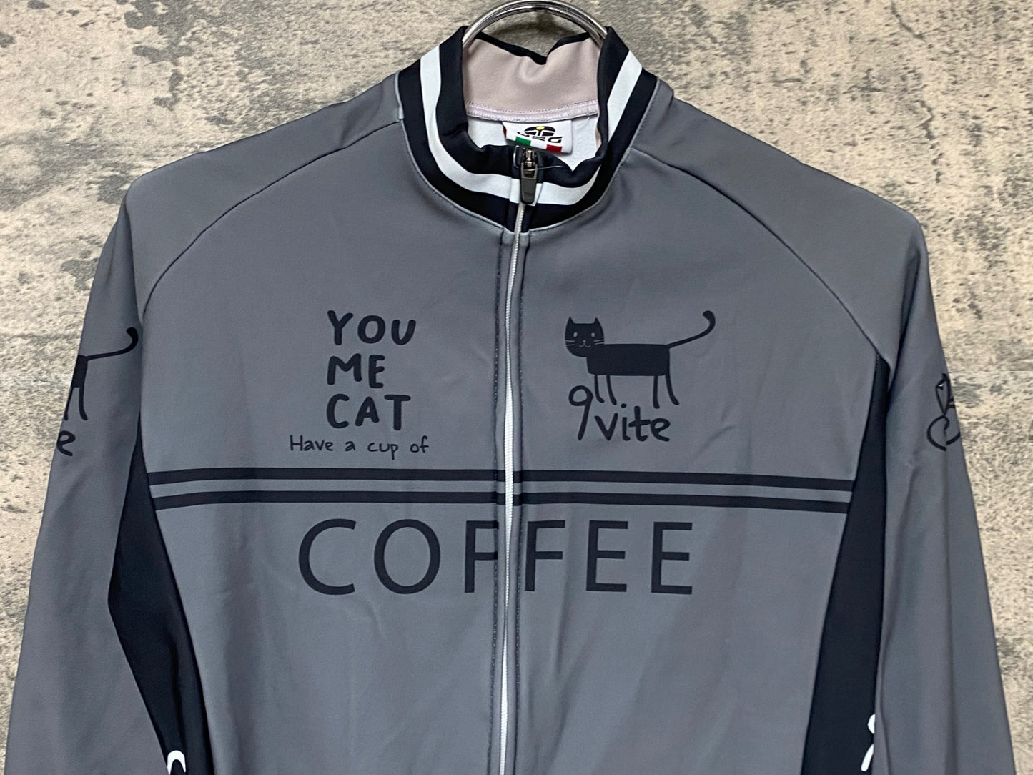 IW437 ジェッセージ GSG 長袖 サイクルジャージ グレー レディース M 裏起毛