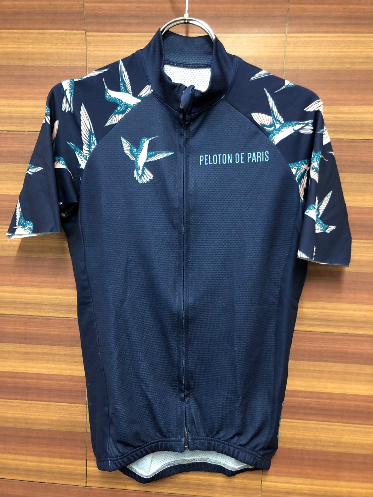 IO706 プロトンドパリ PELOTON DE PARIS 半袖 サイクルジャージ 紺 S