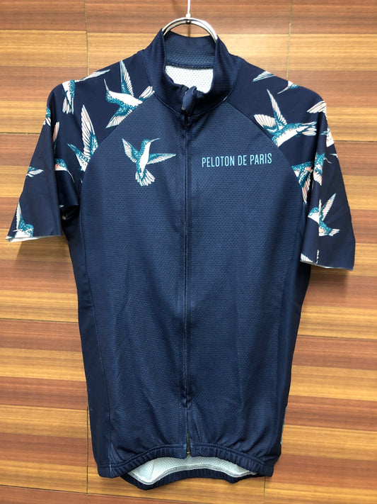 IO706 プロトンドパリ PELOTON DE PARIS 半袖 サイクルジャージ 紺 S
