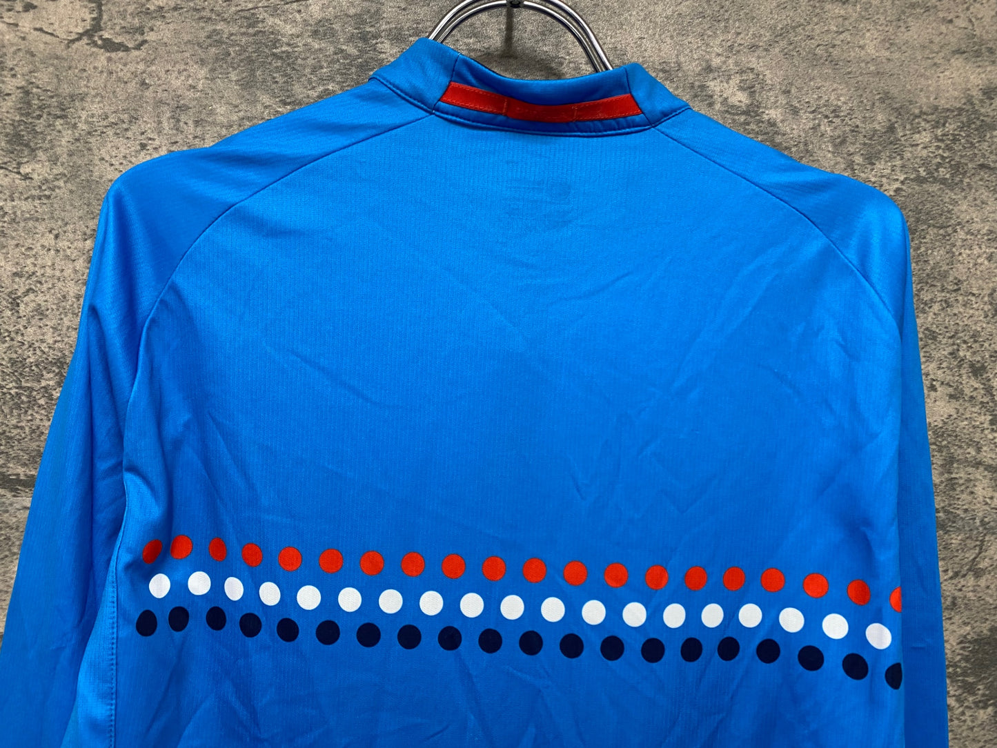 IT491 ボントレガー BONTRAGER 長袖 サイクルジャージ 水色 ドット M