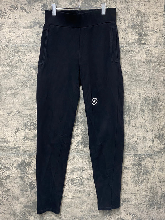 IW479 アソス Assos SIGNATURE FELPA PANTS SUISSE スウェットパンツ 黒 S 裏起毛