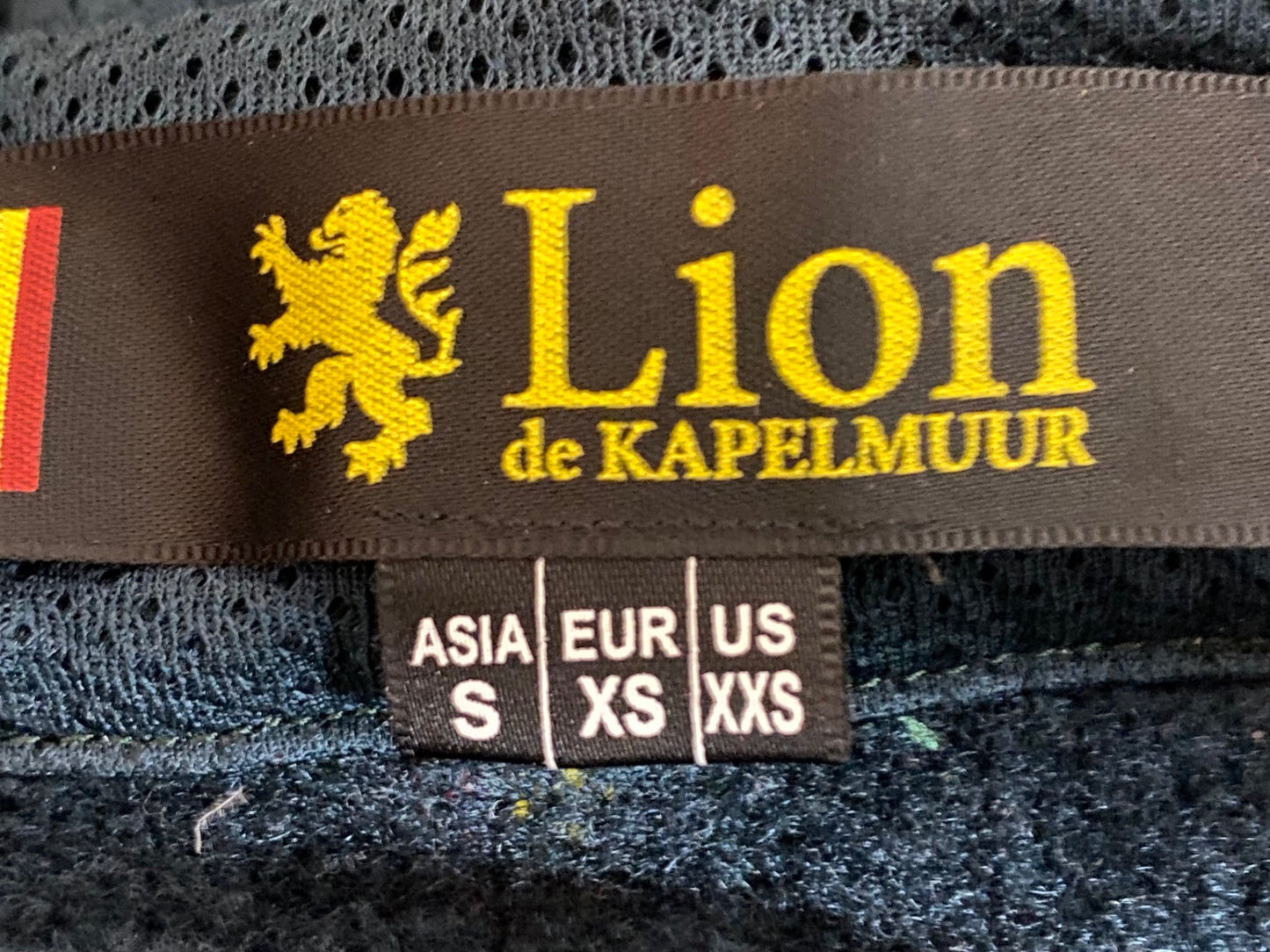 II095 リオンドカペルミュール Lion de KAPELMUUR 長袖 サイクルジャージ 深緑 S