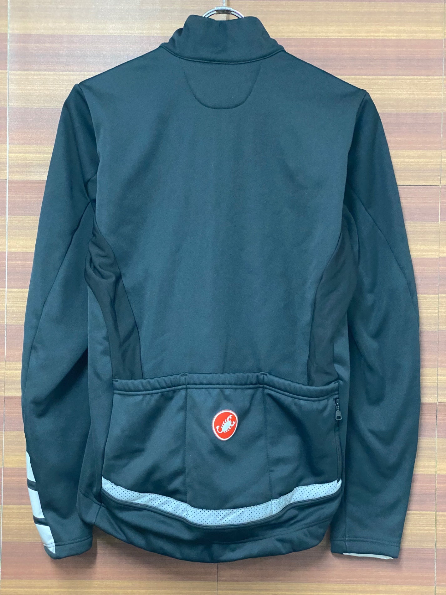 IH965 カステリ CASTELLI 長袖 サイクルジャケット 黒 S 裏起毛 GORE TEX INFINIUM