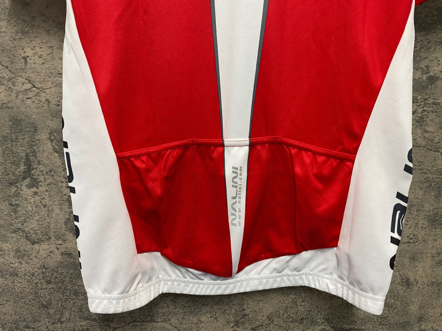 JB217 ナリーニ Nalini 半袖 サイクルジャージ 白 赤 L