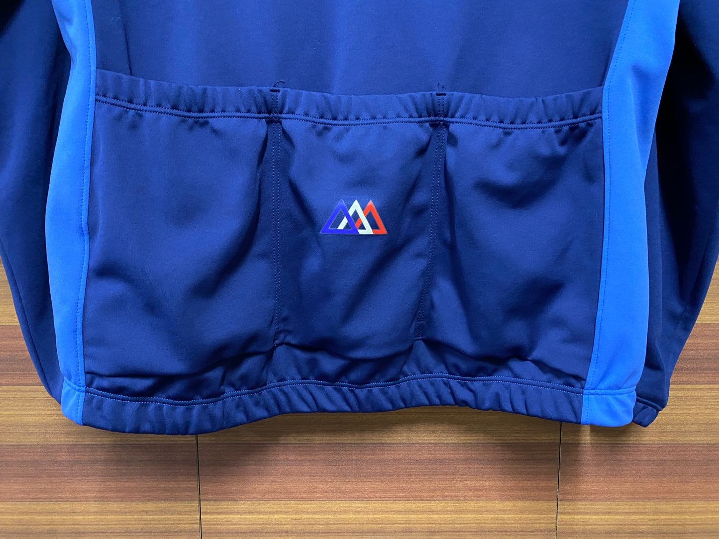 II286 ルコックスポルティフ le coq sportif 長袖 サイクルジャージ 青 L