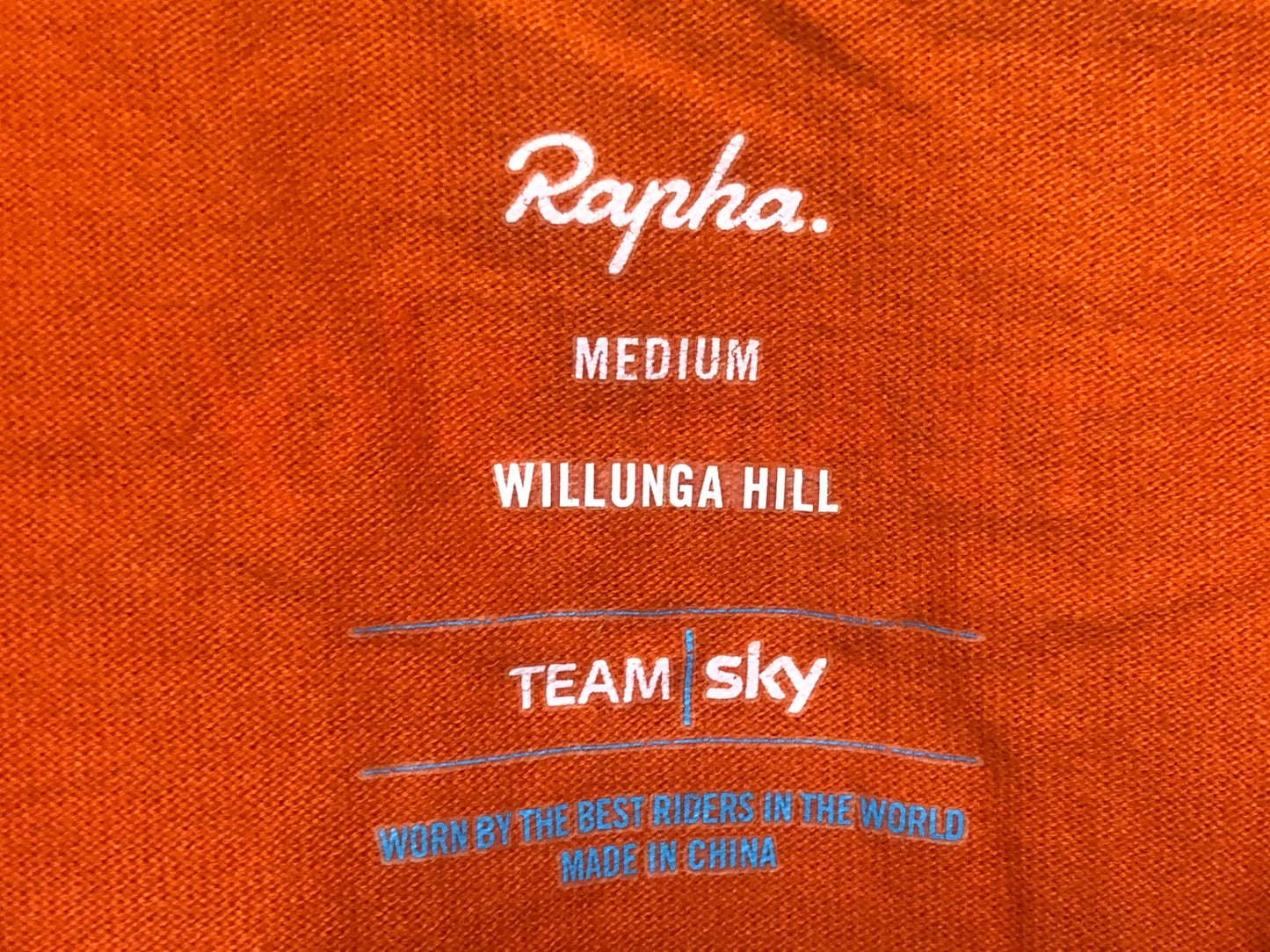 IO145 ラファ Rapha TEAM SKY Tシャツ 半袖 オレンジ M