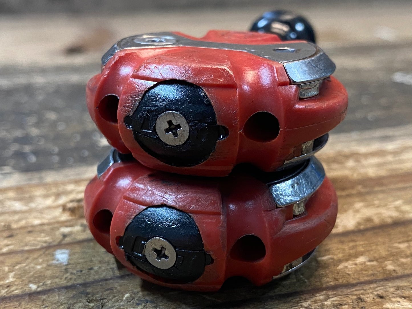 IU361 スピードプレイ SPEEDPLAY ゼロ ZERO ビンディングペダル 赤 クロモリシャフト