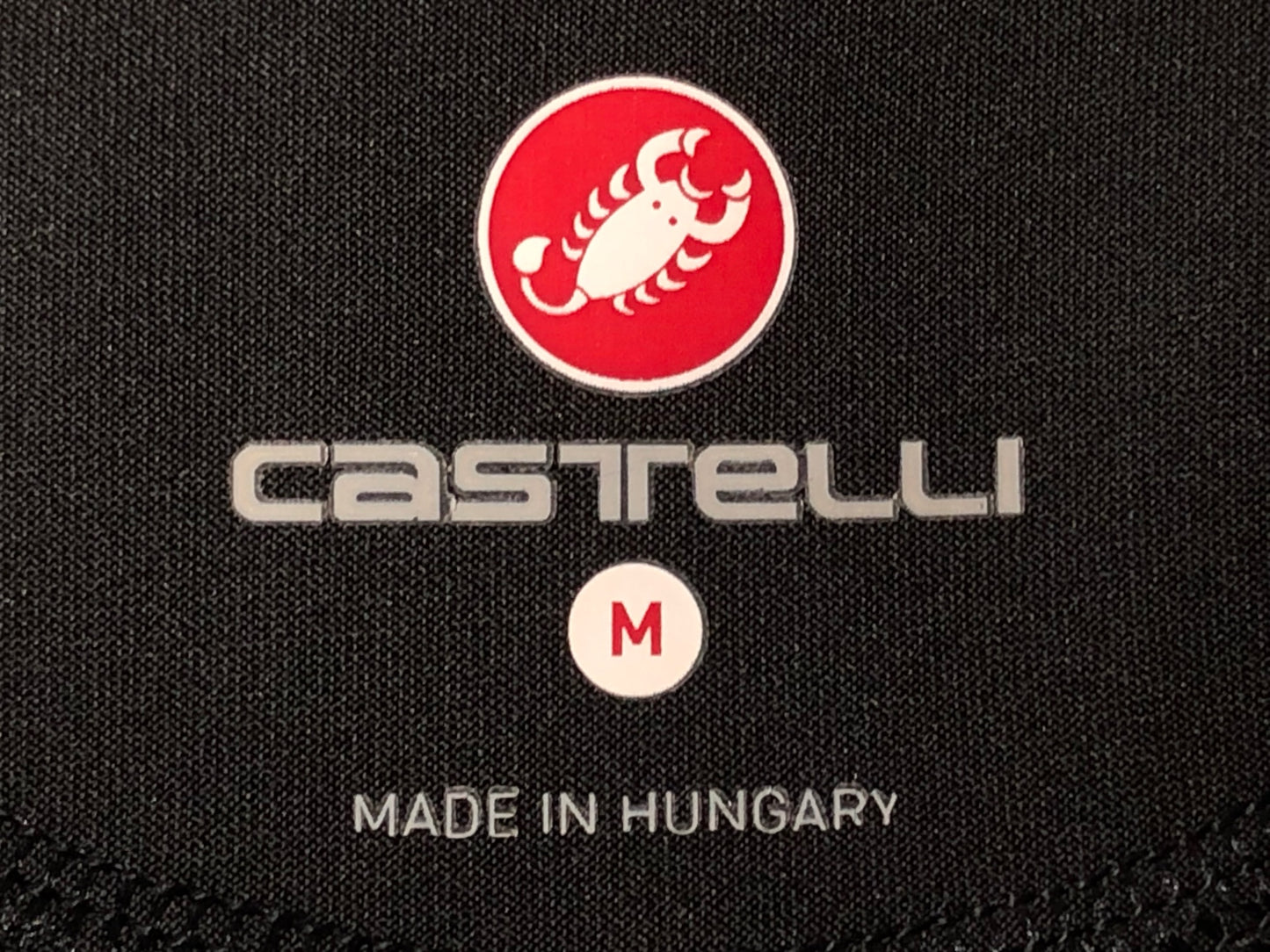 IK319 カステリ CASTELLI ロッソコルサ ROSSO CORSA 長袖 サイクルジャケット 黒 M 裏起毛