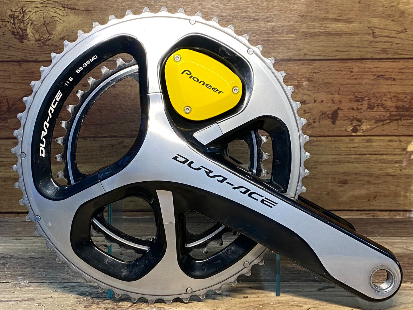 HU575 パイオニア pioneer パワーメーター シマノ SHIMANO デュラエース DURA-ACE FC-9000 クランクセット  53/39T 175mm 両足計測 接続確認及びリコール点検済み