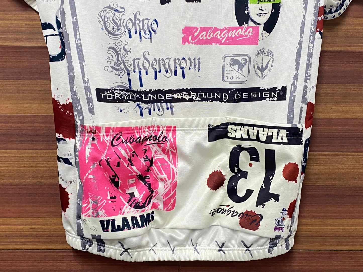 IS048 パンダーニ PANDANI 半袖 サイクルジャージ 白 M