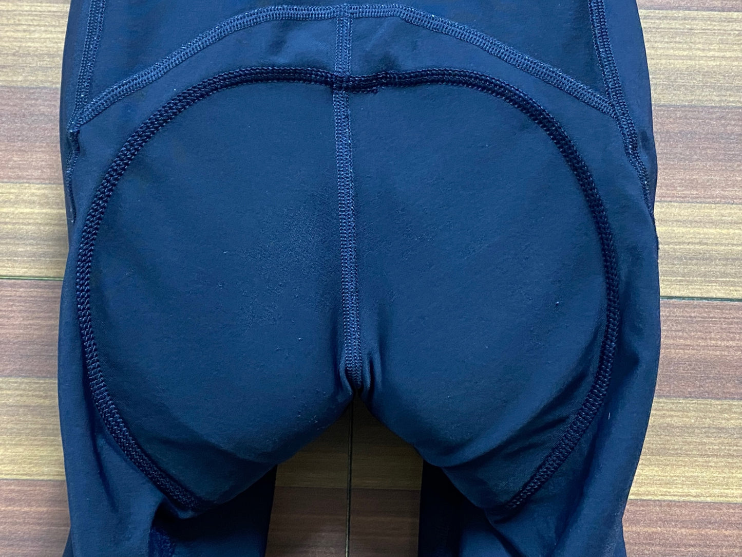 IN859 ラファ Rapha BREVET WINTER TIGHTS WITH PAD ビブタイツ 紺 M 裏起毛 ※擦れ