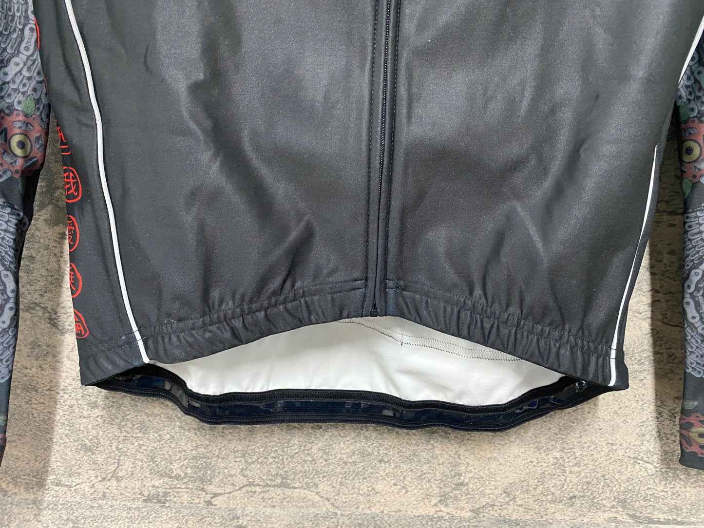 JC855 サイコロジー CYCOLOGY 長袖 サイクルジャージ 黒 ドクロ S