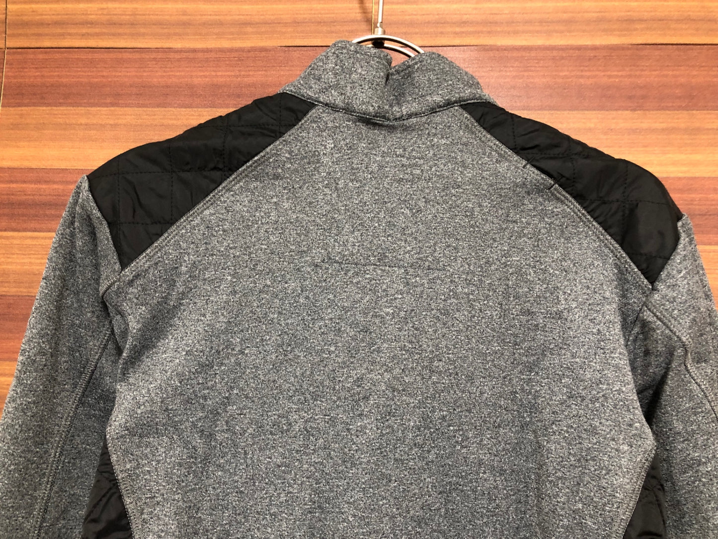 IO710 カフェドシクリステ CAFE DU CYCLISTE Heidi Man 長袖 サイクルジャージ 黒 グレー S 裏起毛