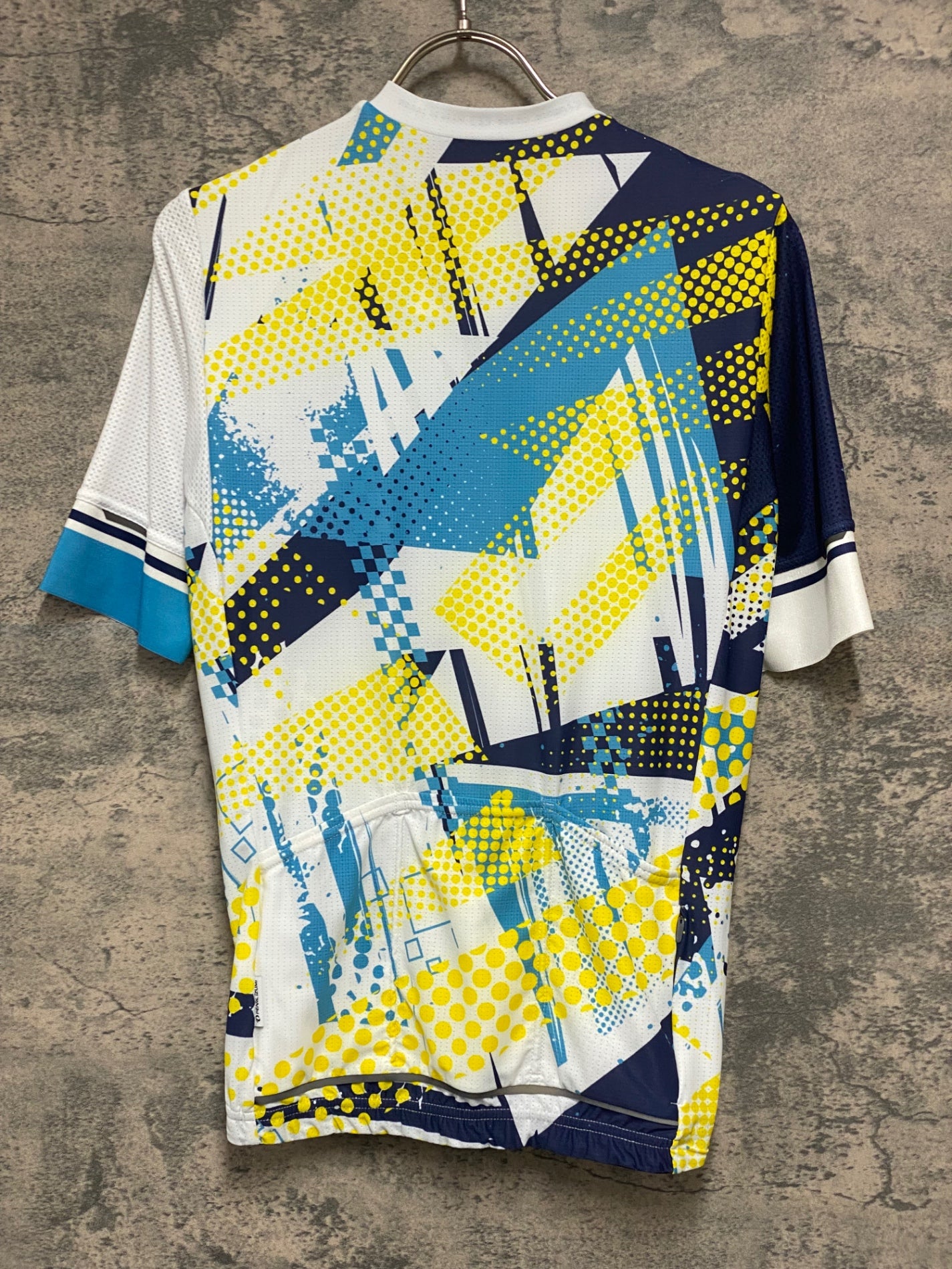 IZ210 パールイズミ PEARL iZUMi 半袖 サイクルジャージ 白 紺 黄 L
