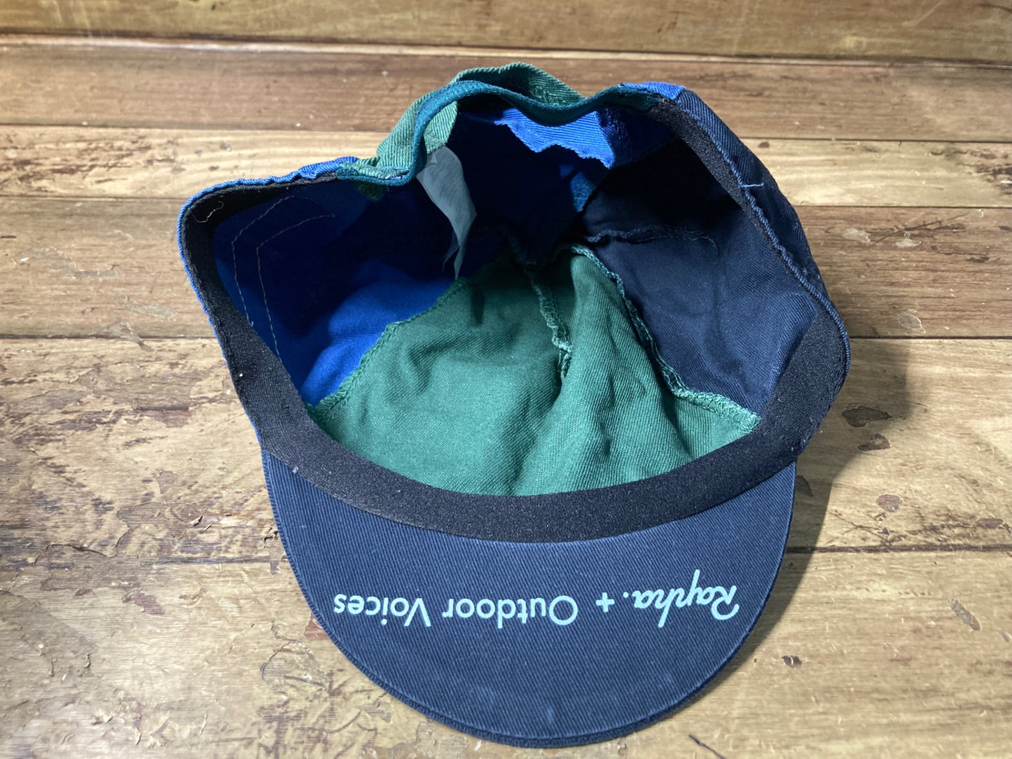 HU614 ラファ Rapha + Outdoor Voices X OUTDOOR VOICES CYCLING CAP サイクルキャップ 紺 緑