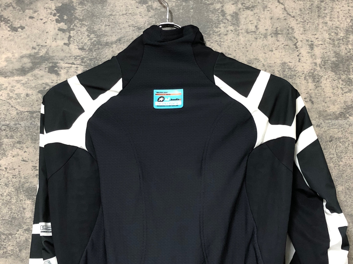 IY440 アソス assos iJ.bonKa.6 長袖 サイクルジャケット 白 黒 S 裏起毛