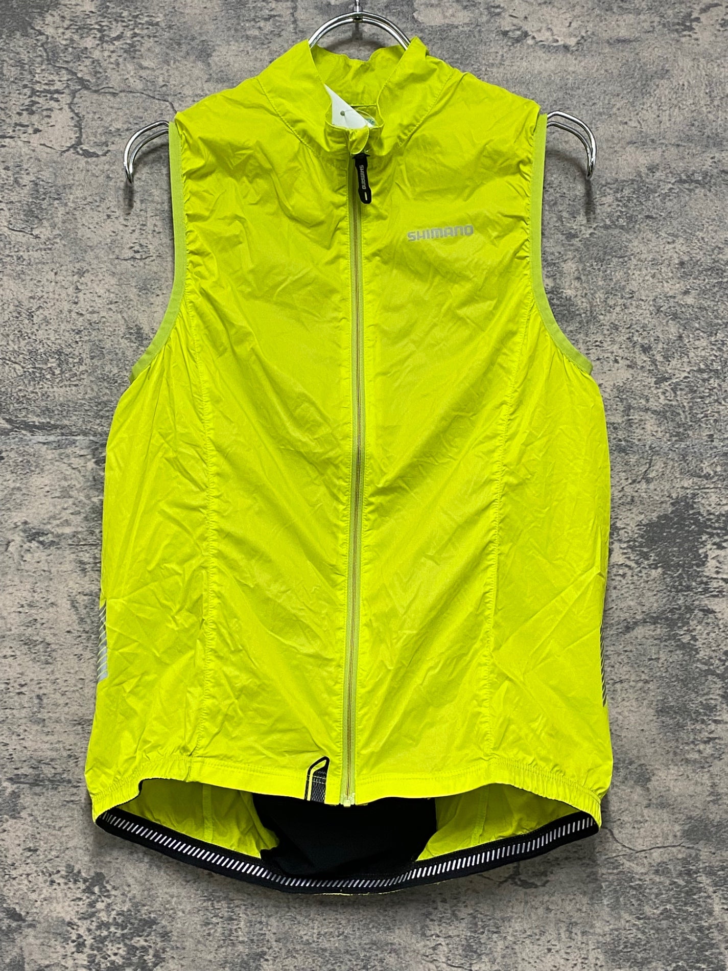 JA632 シマノ SHIMANO ジレ サイクルベスト 黄 L