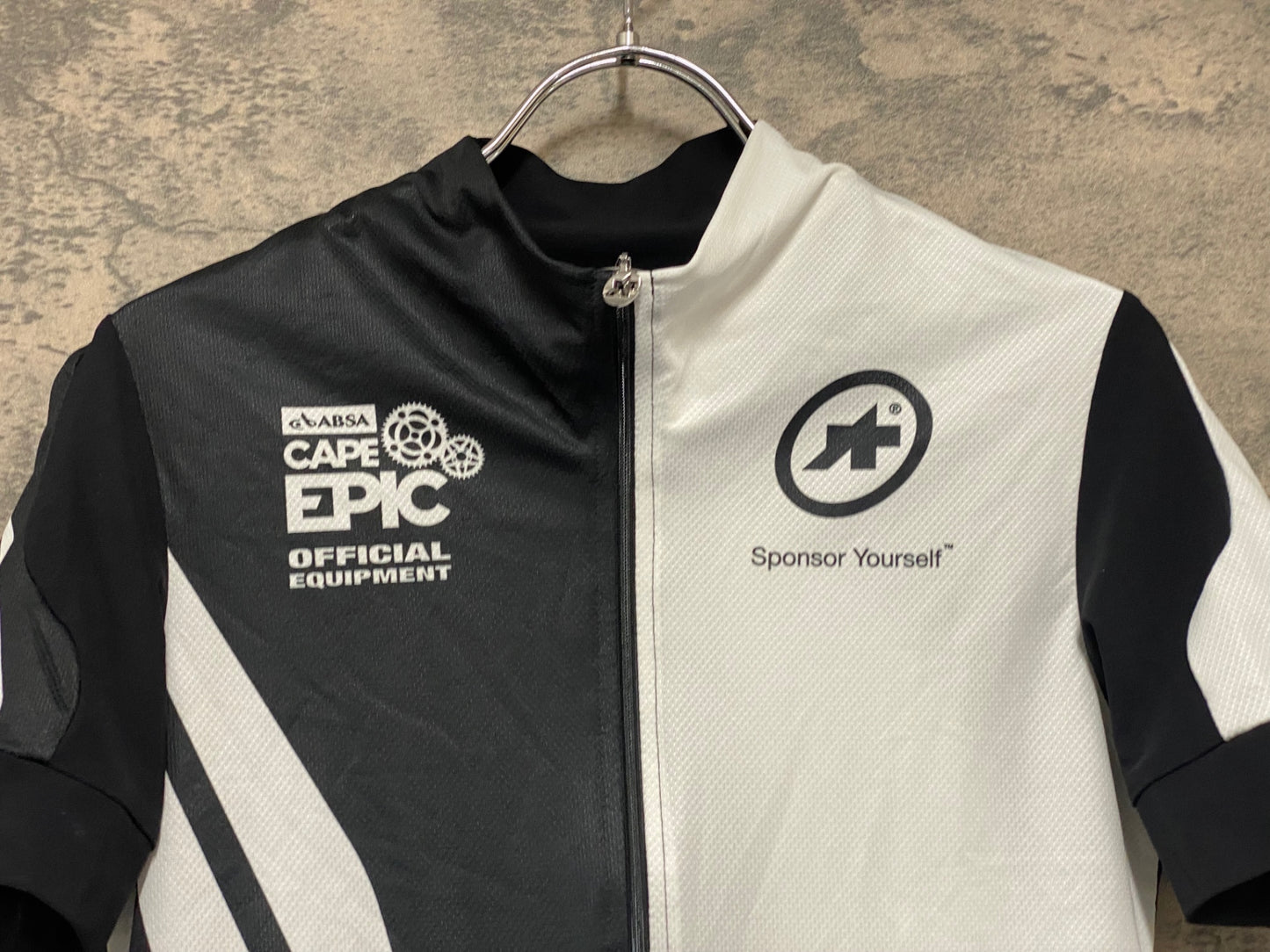 JB902 アソス ASSOS CAPE EPIC XC EVO7 OFFROAD RALLY 半袖 サイクルジャージ 白 黒 S