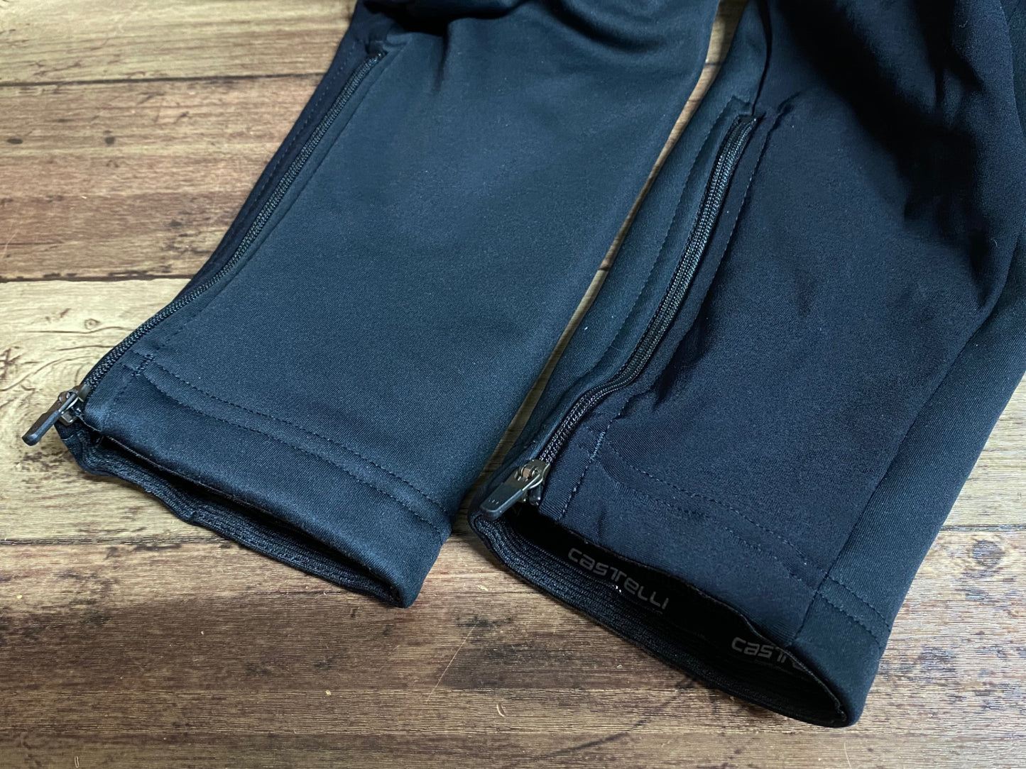 IQ810 カステリ CASTELLI ビブタイツ 裏起毛 M 黒