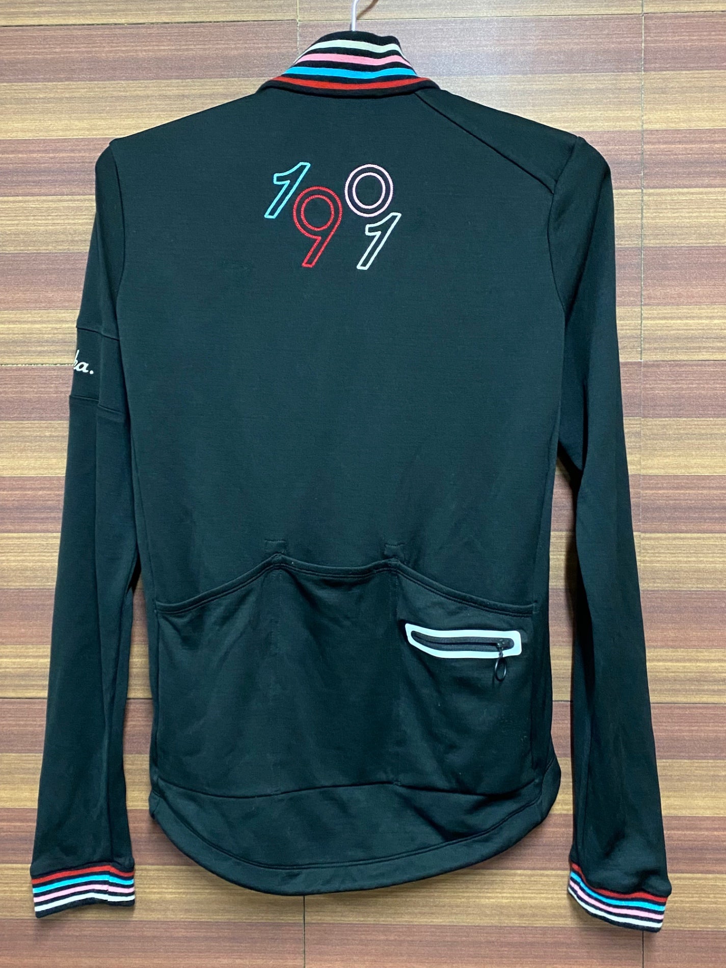 IA064 ラファ Rapha CROSS 18 CLASSIC LS JERSEY 長袖 サイクルジャージ 黒 S