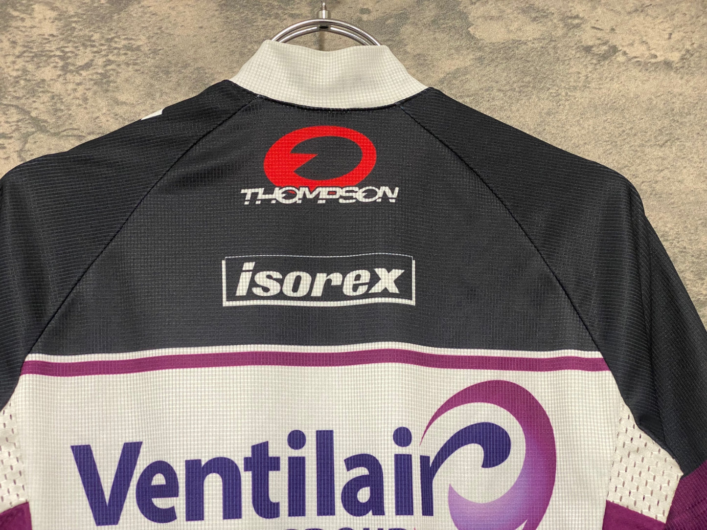 IZ996 ビオレーサー BIORACER ヨーロッパクラブチームジャージ 半袖 サイクルジャージ 黒紫 S