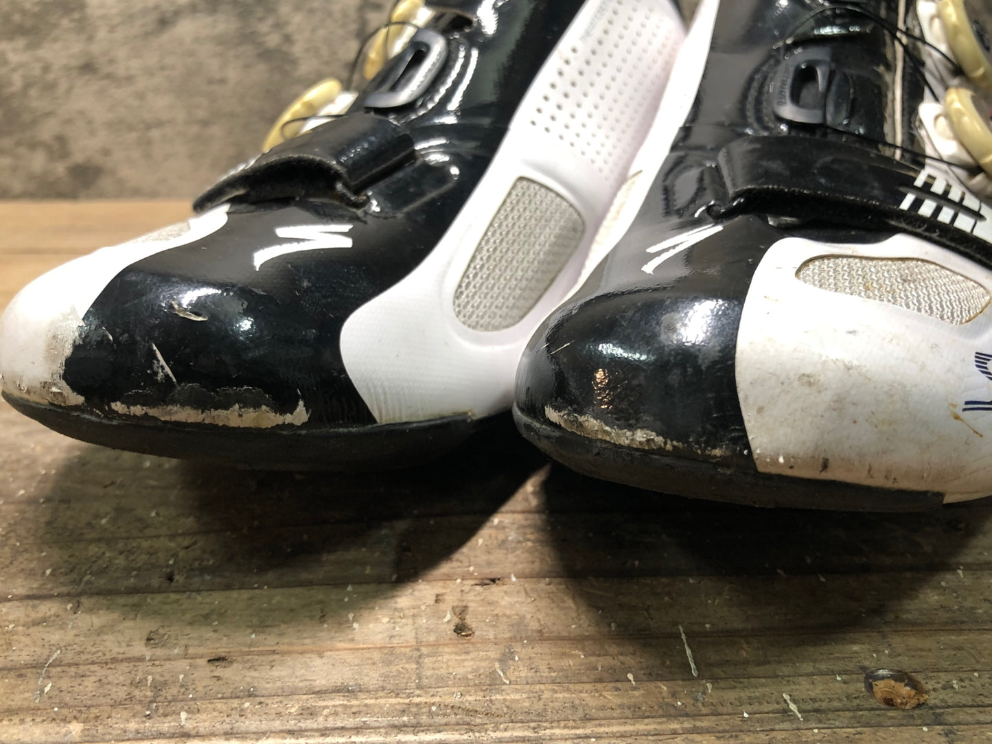 IP273 スペシャライズド SPECIALIZED S-WORKS RD ビンディングシューズ 白 黒 EU44.5 SPD-SL