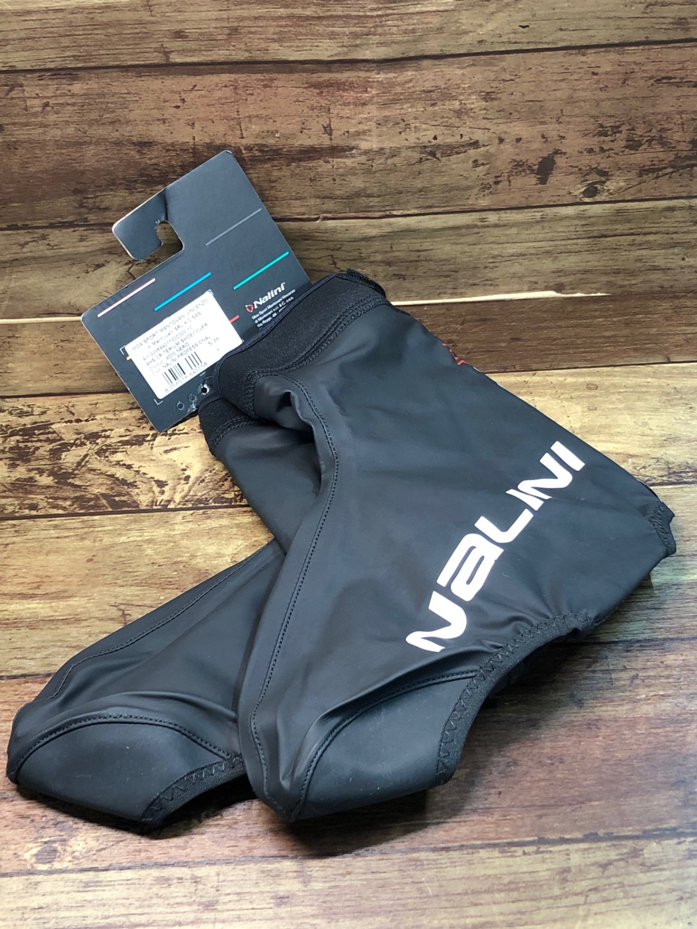 IM722 ナリーニ Nalini AHW CRITERIUM SHOECOVER シューズカバー 黒 L 防風 防水 ※未使用品